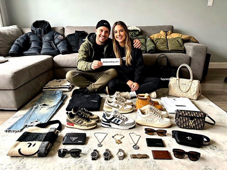 Rep watch haul showing multiple replica watches alongside streetwear